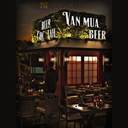  Restaurant Interior Model by N 