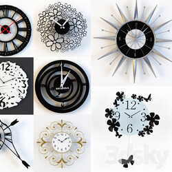  PROFI Декоративные часы Watches Clocks 3D Models 