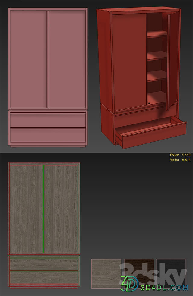 Wardrobe Display cabinets RH BEZIER ARMOIRE