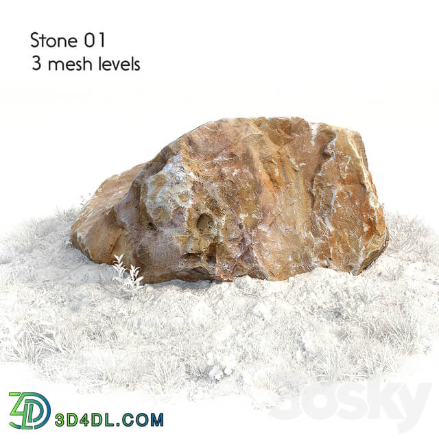 Stone 01 3D Models