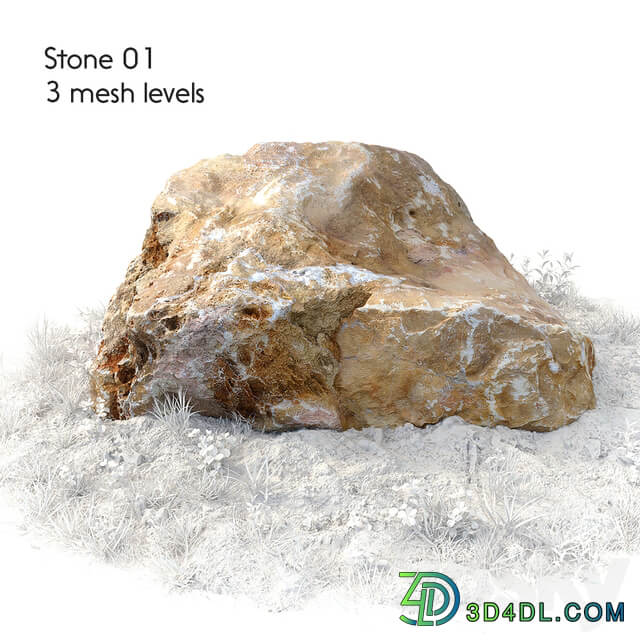 Stone 01 3D Models