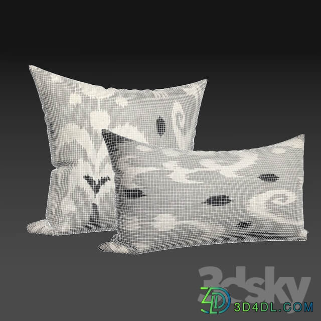Decorative pillows Dot and bo Indah Ikat. set 044