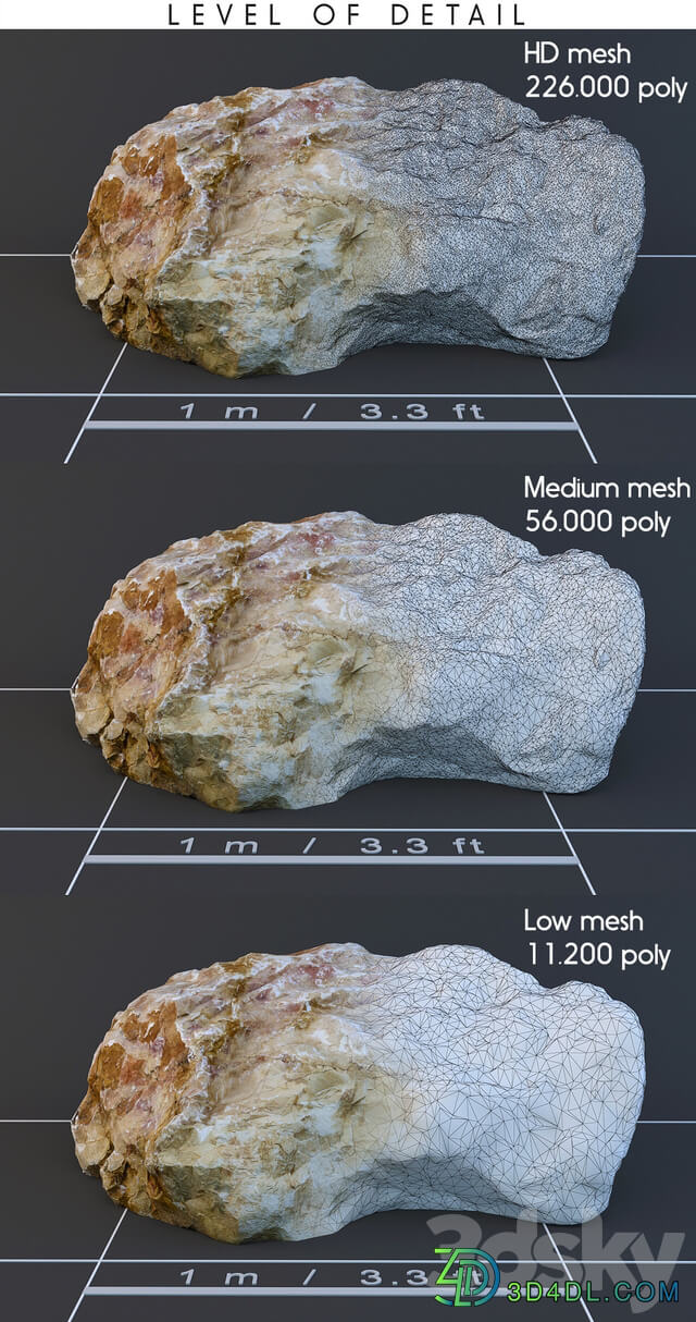 Stone 02 3D Models