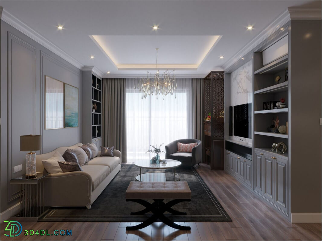 3D Interior Scene File 3dsmax Model Livingroom 479 