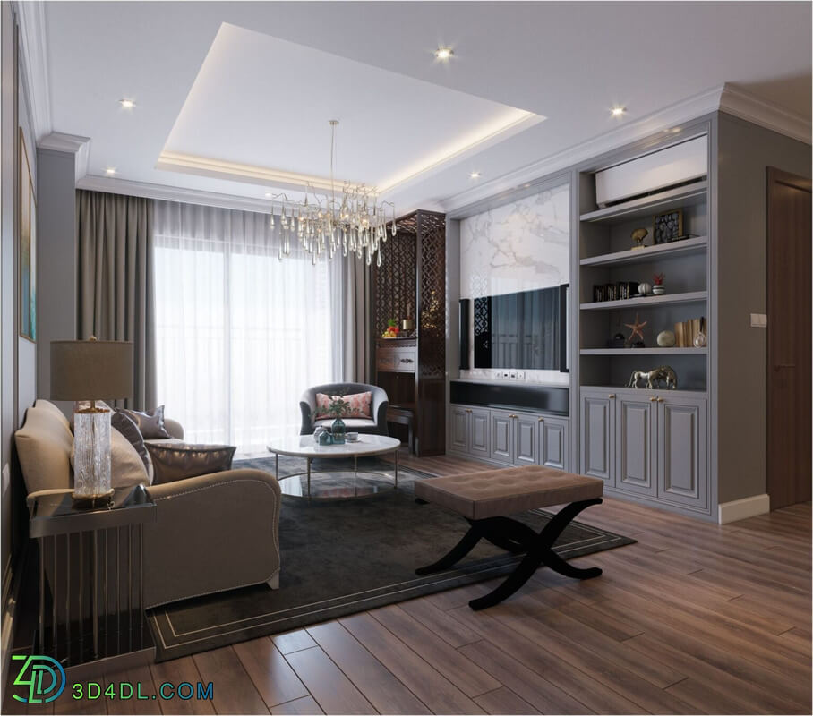 3D Interior Scene File 3dsmax Model Livingroom 479 