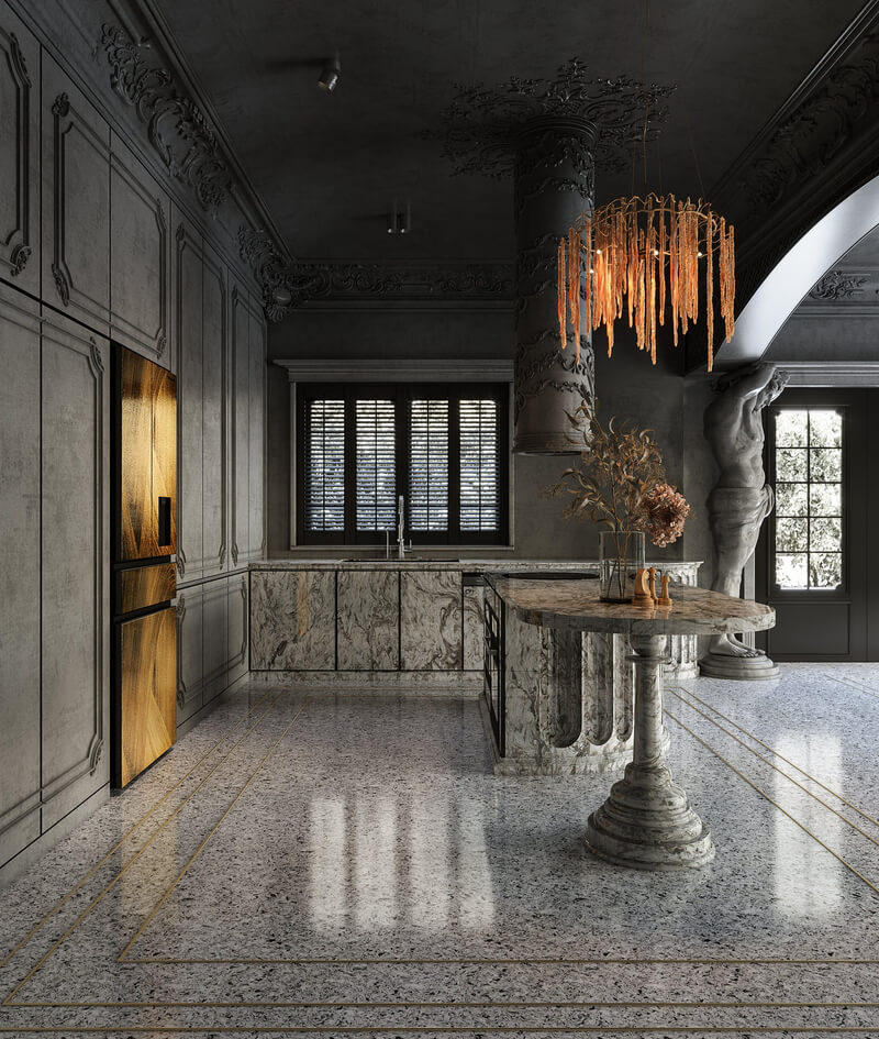  3D Kitchen Interior by Vu Phuong Anh