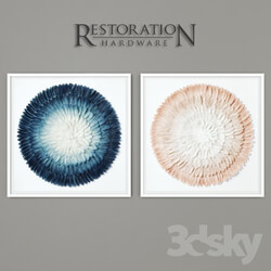 RH Ombre Feather Mandala Art 