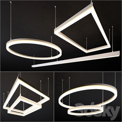 Fixtures. Collection number 6 Pendant light 3D Models 