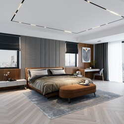  BedRoom Interior by Nguyen Linh 