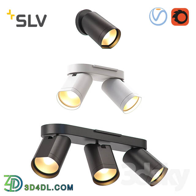 SLV BILAS set of wall ceiling fixtures