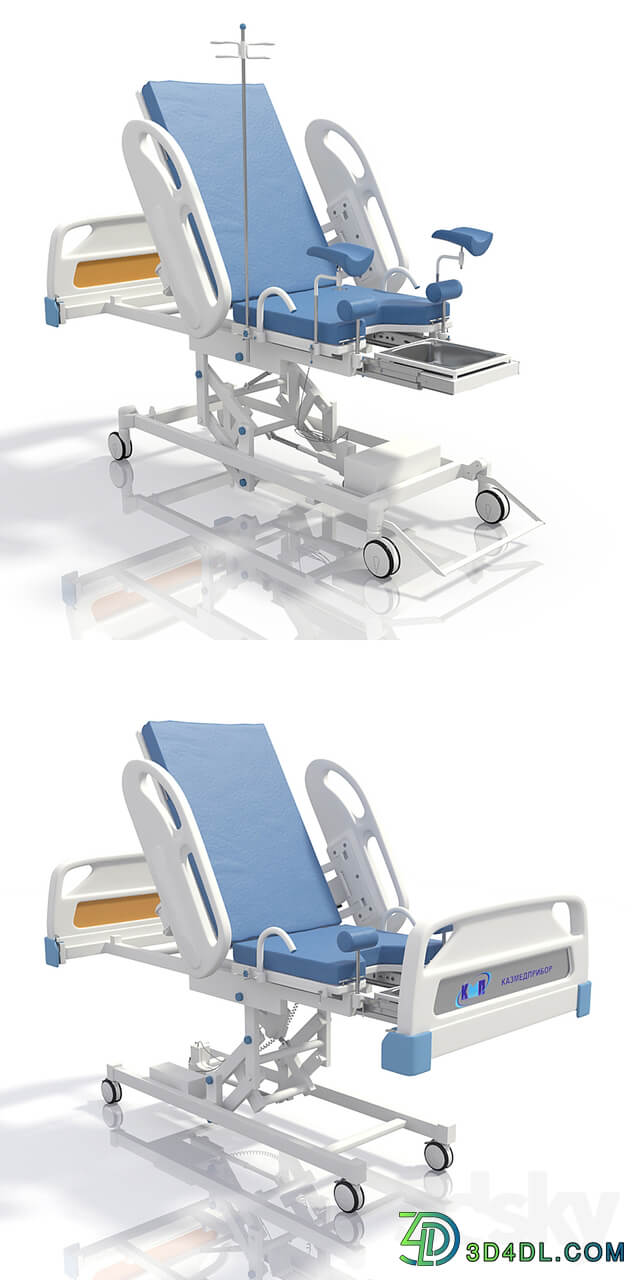 Medical armchair bed for delivery