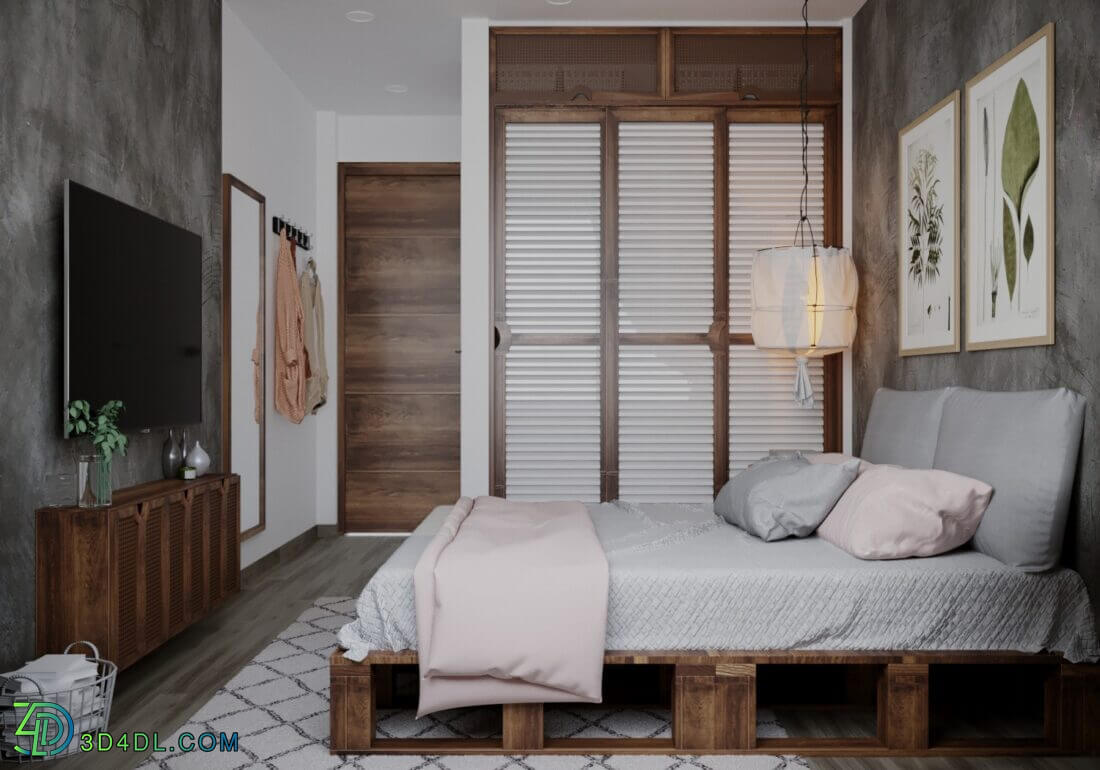 3D Interior Scenes File 3dsmax Model Bedroom 289 By Vu Truc Quynh