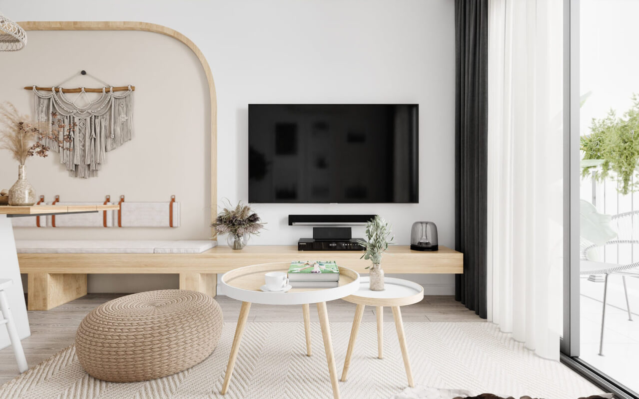 3D Interior Kitchen – Livingroom 314 Scene 3dsmax By Phan Thanh Duong