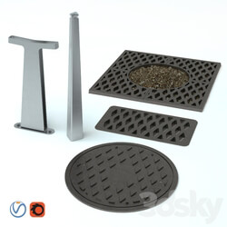 A set of elements of the accomplishment Strela from studio Artemy Lebedev 3 3D Models 