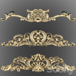 Stucco crown carving. 3D Models 