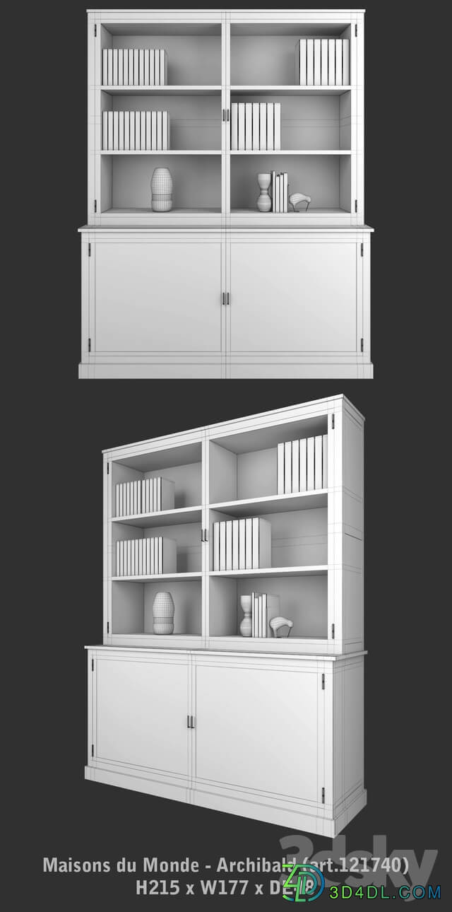 Wardrobe Display cabinets Maisons du Monde set 32