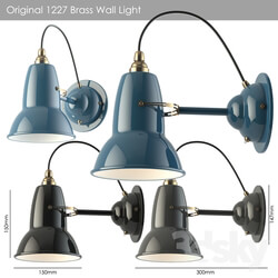 Original 1227 Brass Wall Light 
