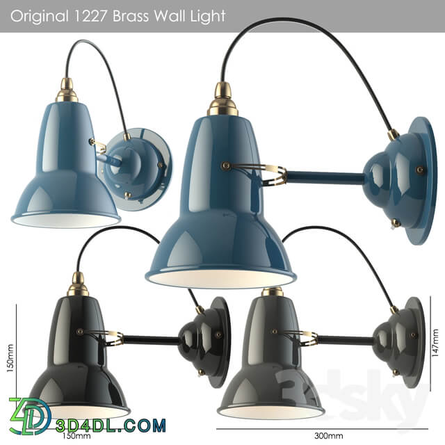 Original 1227 Brass Wall Light