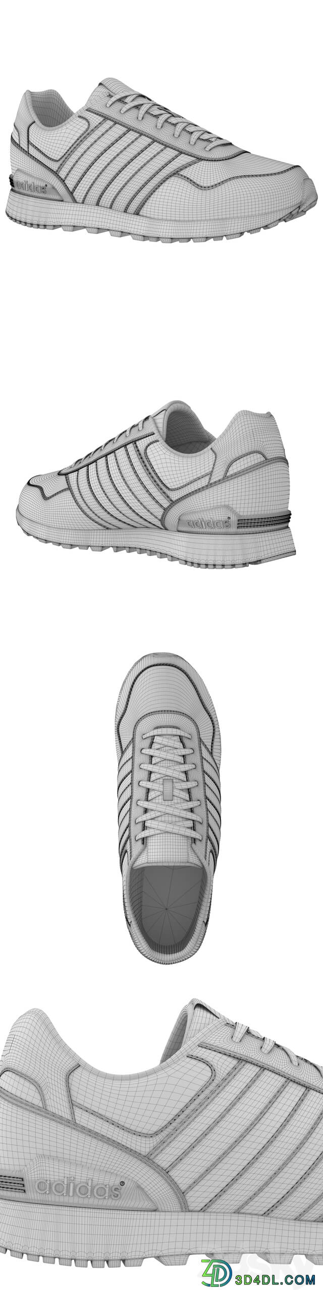 Sneakers Adidas Neo Footwear 3D Models
