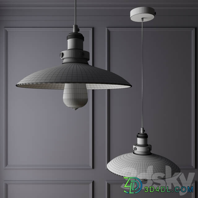 Lussole Loft IX LSP 9605 Pendant light 3D Models