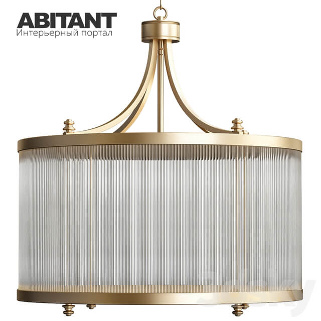 Glass Tube Chendelier Pendant light 3D Models