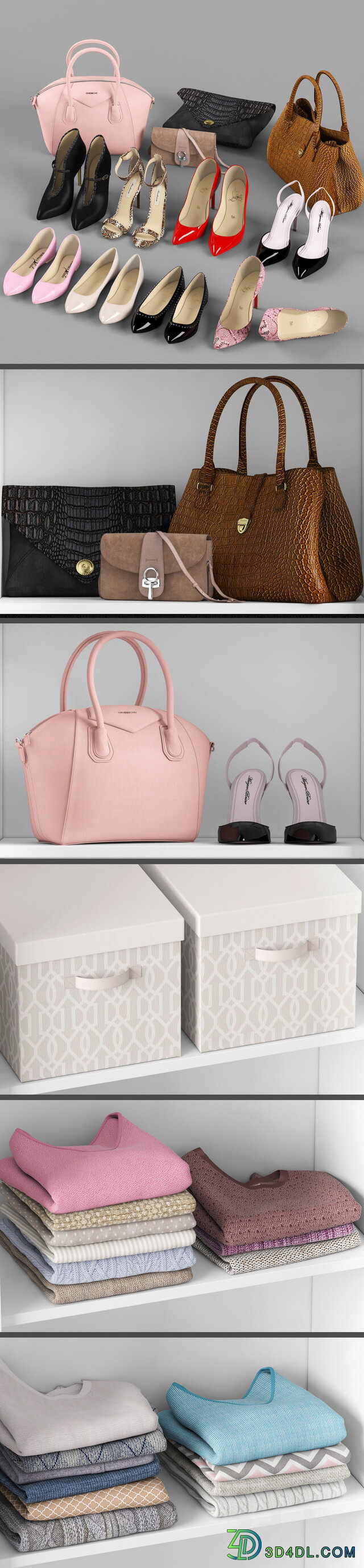 Wardrobe 1 Clothes 3D Models