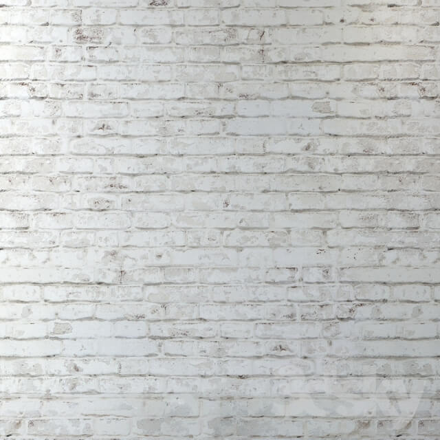 Old brickwork made of white brick