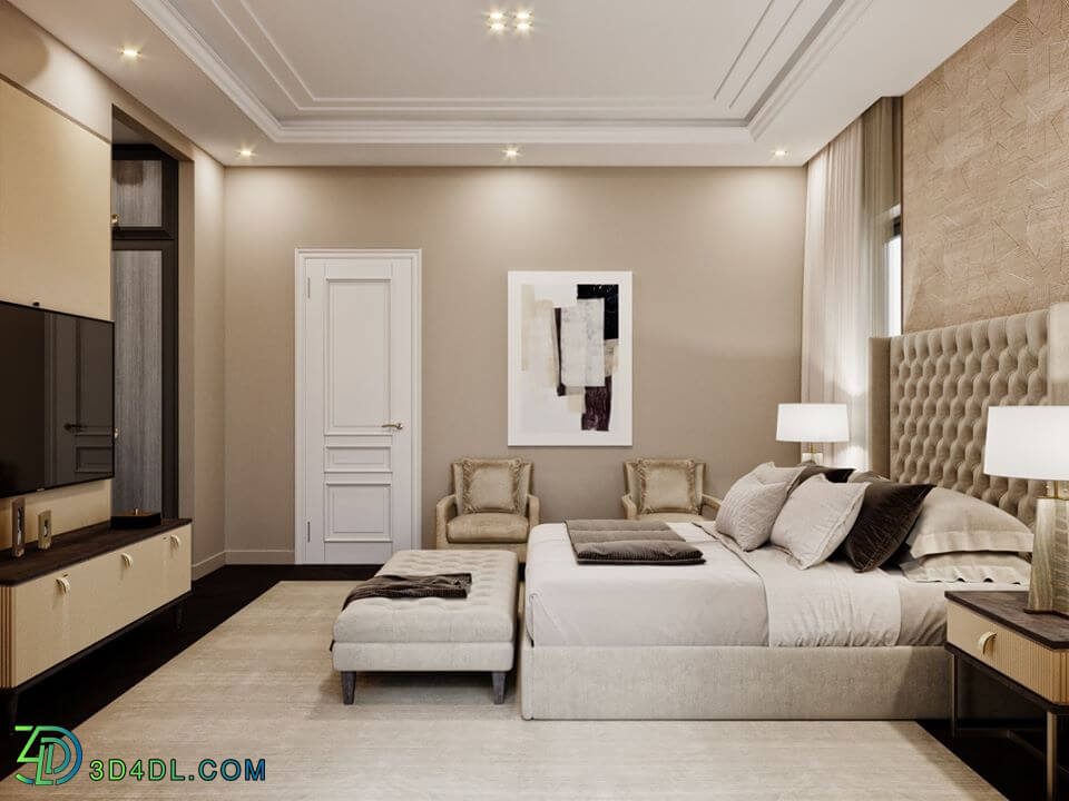 3D Interior Scenes File 3dsmax Model Bedroom 247 By NhatHung