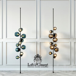 Last night totem floor lamp designed by damien langlois meurinne in 2013 3D Models 