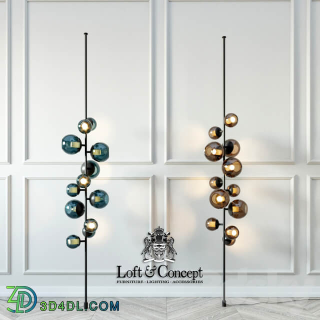 Last night totem floor lamp designed by damien langlois meurinne in 2013 3D Models