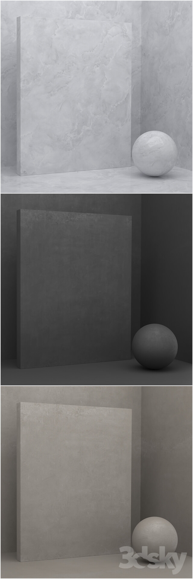 Miscellaneous 6 materials seamless stone plaster set 24