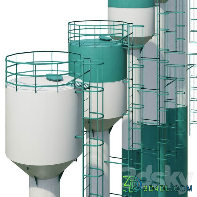 Water tower Rozhnovsky 3D Models
