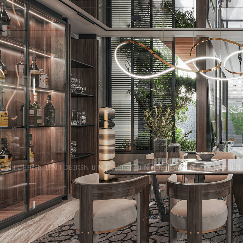 13430. 3D Living Room - Kitchen Interior Model Download by Nguyen Trung Phuc