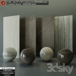 Marble slab Seamless texture Set 15 