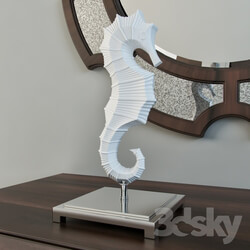 Jonathan Adler Seahorse Sculpture 