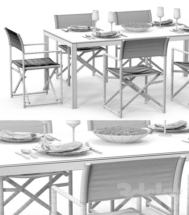 Table Chair Varaschin VICTOR movie director chair