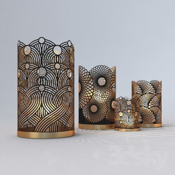 Decorative Openwork Candle Holders 