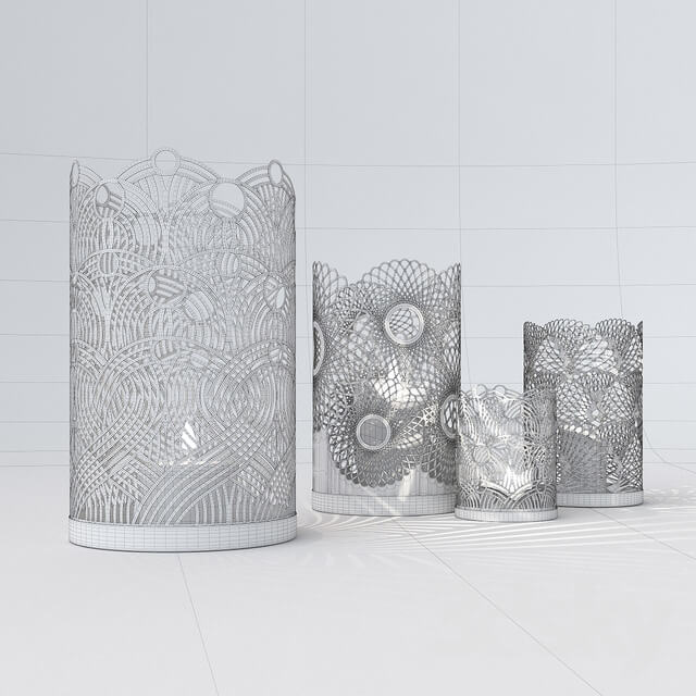 Decorative Openwork Candle Holders