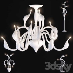 Lightstar Cigno collo Pendant light 3D Models 