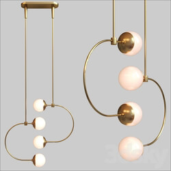 BOWER C LIGHT DOUBLE PENDANT Pendant light 3D Models 