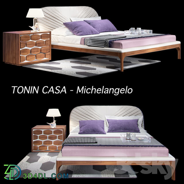 Bed Tonin Casa Michelangelo Bed