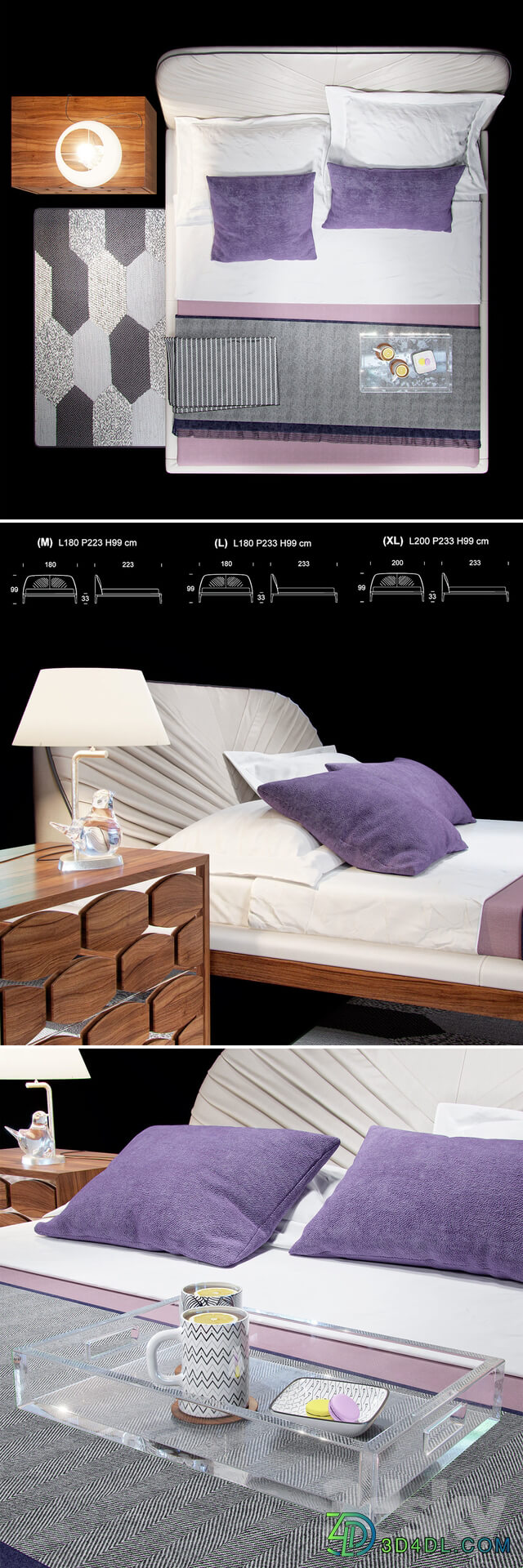 Bed Tonin Casa Michelangelo Bed