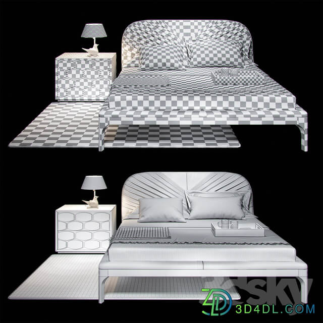 Bed Tonin Casa Michelangelo Bed