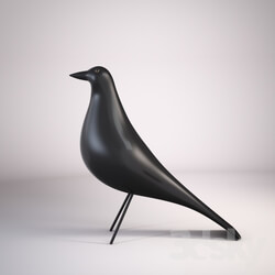 Other decorative objects EAMES black wooden bird 