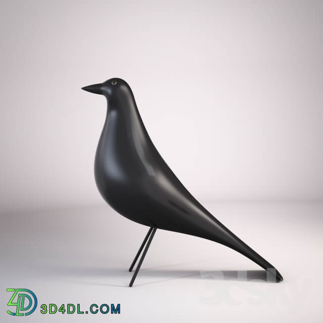 Other decorative objects EAMES black wooden bird