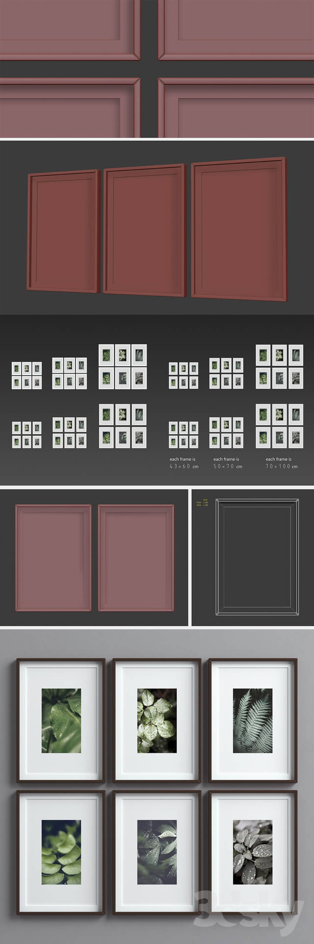 Picture Frames Set 8