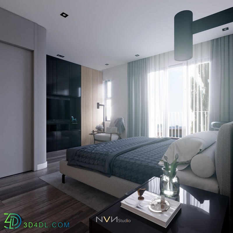 3D Interior Scenes File 3dsmax Model Bedroom 249 By HieuCung