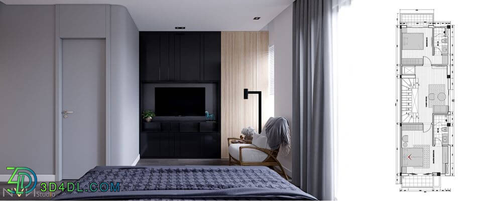 3D Interior Scenes File 3dsmax Model Bedroom 249 By HieuCung