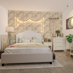 13299. Download Free 3D Bedroom Interior Model by Gem Tran 