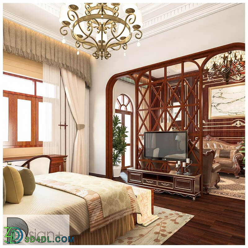 3D Interior Scenes File 3dsmax Model Bedroom 270 By VoKhanhDuy